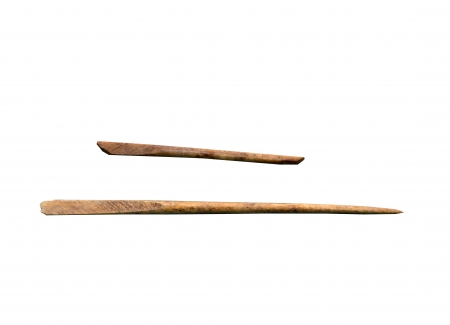 Находки: костяные игловидные наконечники стрел.